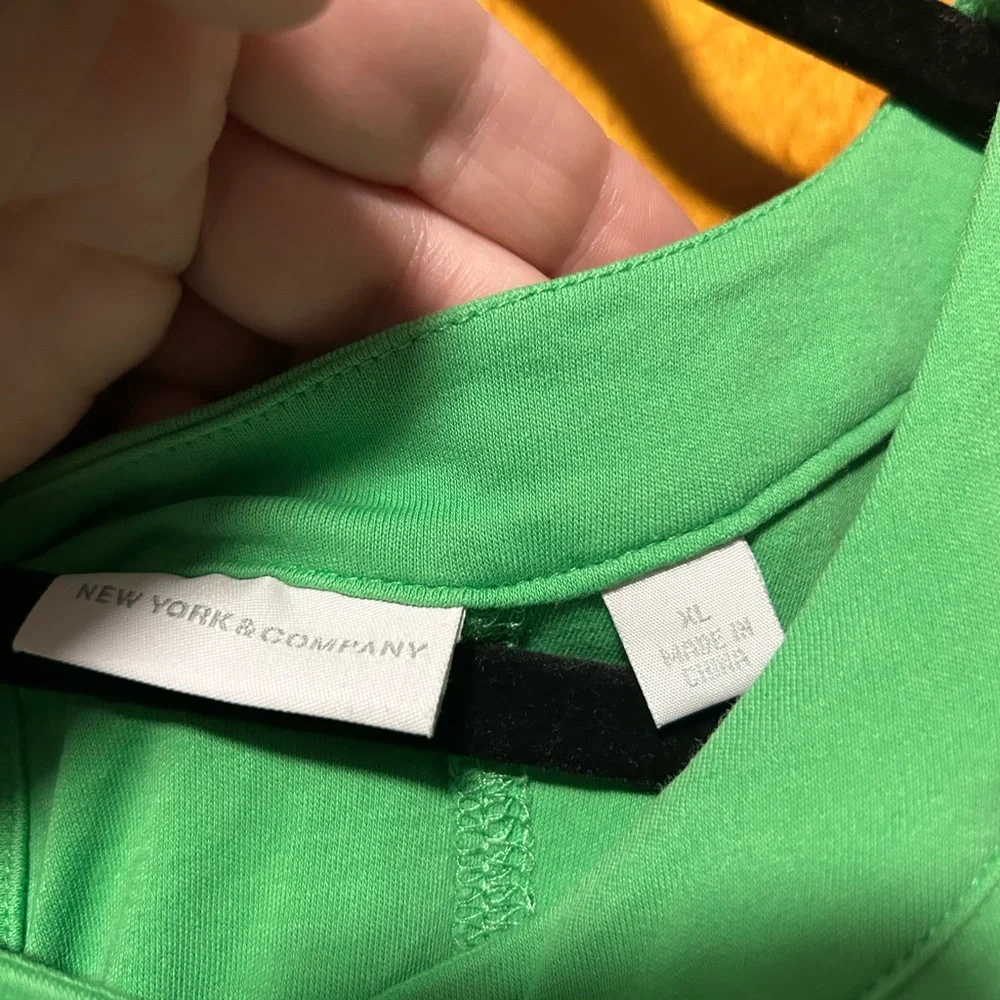 New York & Company Green Halter Sundress Mini - Picture 4 of 7